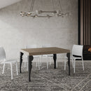 Tavolo Allungabile 140-244x90x77 cm Paxon Premium Tortora Telaio Antracite 