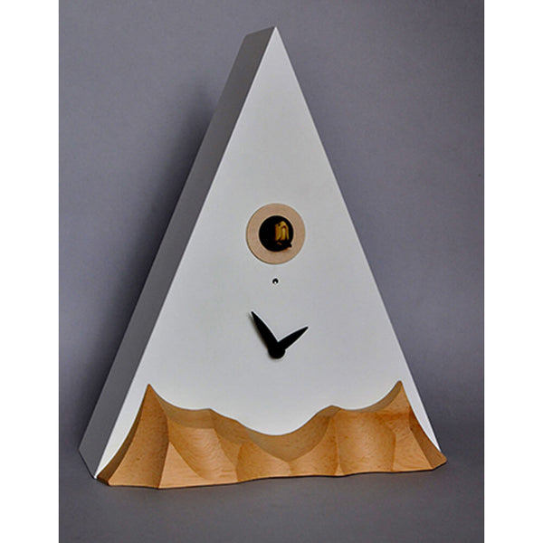 sconto Orologio a Cucù da Parete e Appoggio 27X32X12Cm Pirondini Italia Cervino Bianco