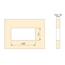 Multipresa da Scrivania da Incasso a Scomparsa 26,5x12 cm in Acciaio Emuca Grigio Metallizzato