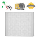 Copri Condizionatore da Esterno Large 105x65x95 cm in Acciaio Zincato Bianco