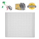 Copri Condizionatore da Esterno Large 105x65x95 cm in Acciaio Zincato Bianco