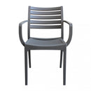 Poltrona Eveline 58,5x55,2x84 cm  in Polipropilene Taupe