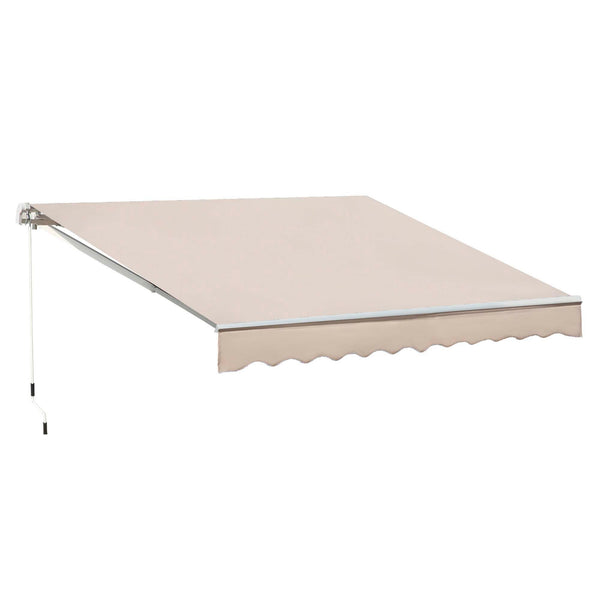 prezzo Tenda da Sole Avvolgibile a Parete 3x2,5m in Alluminio e Poliestre Beige