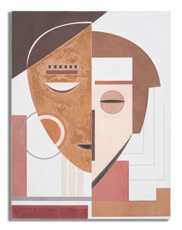 Dipinto su Tela Ethnic Face 60x2,7x80 cm in Legno e Tessuto online