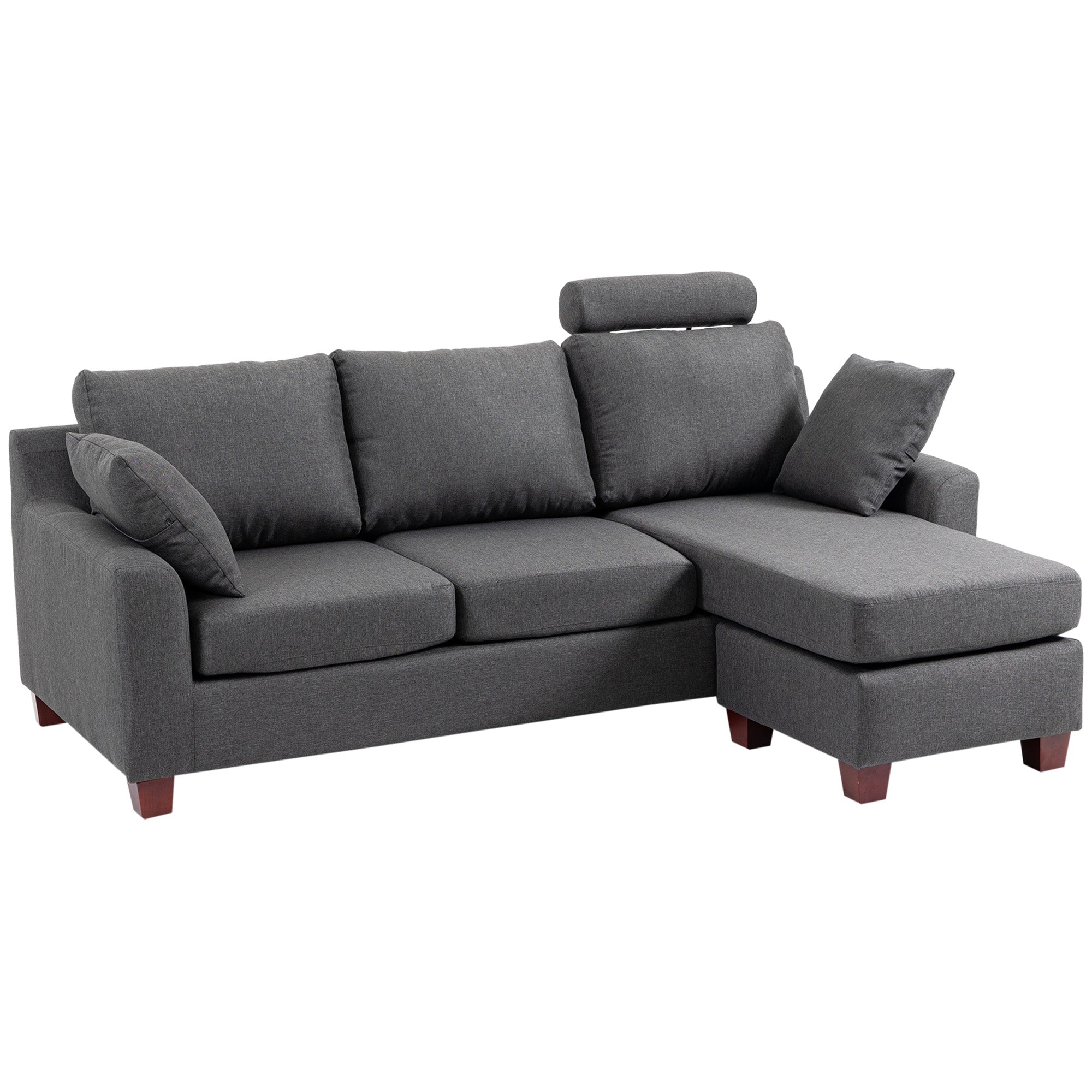 Arredo Stock Divano Mia grigio antracite con recliner manuale (3 posti Arredo Stock Divano Mia grigio antracite con recliner manuale (3 posti