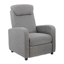 Poltrona Relax Reclinabile Manuale in Tessuto Marta Grigio