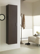 Mobile da Bagno a Colonna 1 Anta in Melaminico 40x32x160cm TFT Giava Wengè
