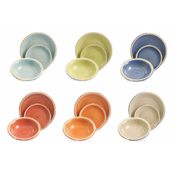 acquista Servizio Piatti 18 Pezzi in Gres Villa d'Este Daily