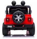 Macchina Elettrica per Bambini 12V Mp4 2 Posti con Licenza Jeep Wrangler Rubicon Rossa