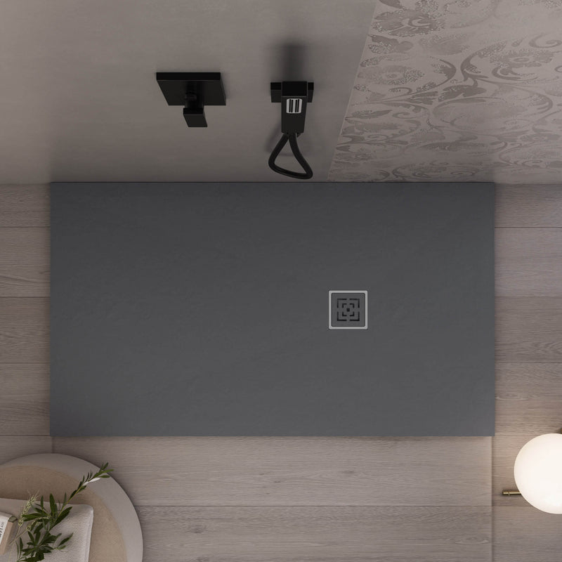 Piatto Doccia in Pietra Bonussi Canton Antracite Varie Misure