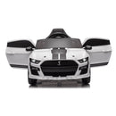 Macchina Elettrica per Bambini Licenza Ufficiale Ford Mustang Shelby Telecomandata 10,8V 3,1Ah Bianco      