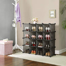 Libreria Modulare con Cubi in PVC 53 Pezzi Componibili Nera