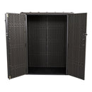 Armadio Porta Attrezzi da Giardino 136x70x172 cm in Polietilene