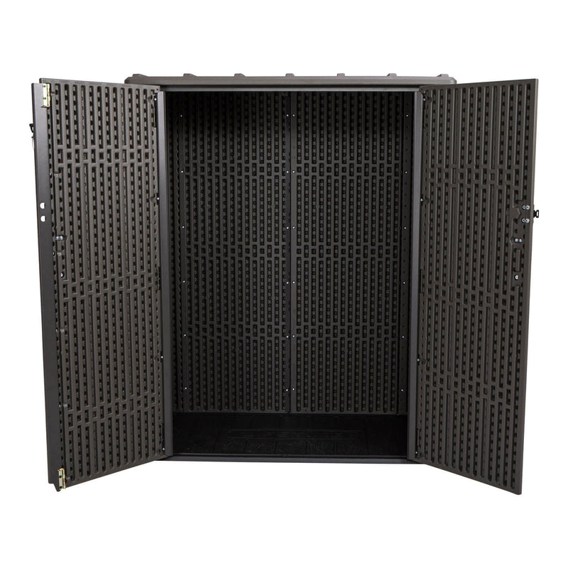 Armadio Porta Attrezzi da Giardino 136x70x172 cm in Polietilene