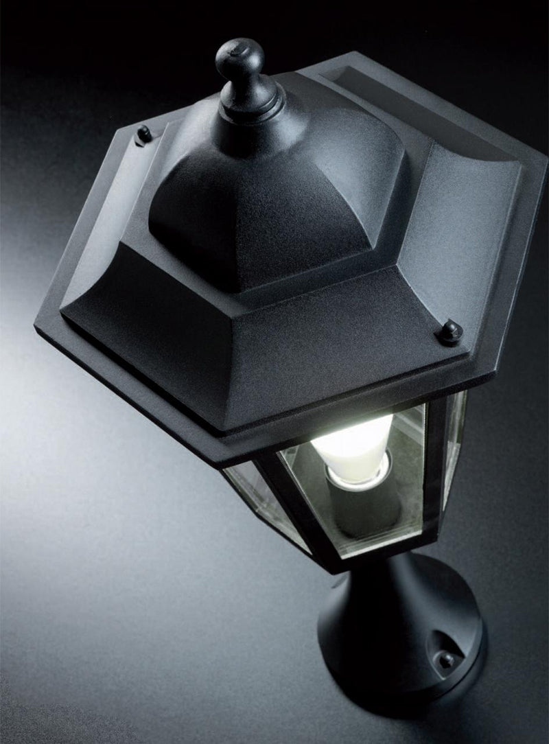 Lampada Testa Palo da Giardino Ø60 mm E27 in Alluminio Sovil Nero