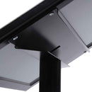 Espositore a Leggio con Piantana 29x47,7x2,3 cm in Alluminio con Led Porta Menù Nera