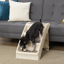 Scaletta per Cani e Gatti Pieghevole 4 Gradini Antiscivolo 62x38x49,5 cm in PP Beige
