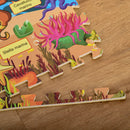 Tappeto Puzzle in EVA 24 Pezzi 61x61 cm Multicolore