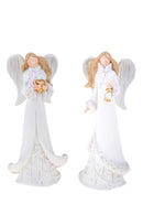 Set 2 Statuine Angeli 22 cm in Resina