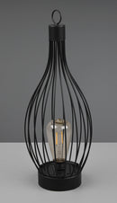 Lampada da Tavolo da Esterno a LED SMD in Metallo Nero Opaco