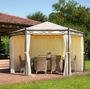 Gazebo da Giardino in Ferro Ø4m Vorghini Iron Sabbia