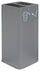 Pattumiera Per Raccolta Rifiuti 38x38xh80 cm In Acciaio Verniciato con Coperchio Basculante Grigio