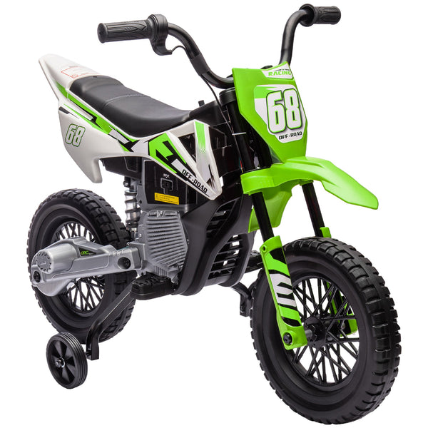 Moto Elettrica per Bambini con Rotelle e Indicatore di Carica Verde prezzo