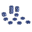 Set 500 Fiches da Poker 2 Mazzi di Carte e Pulsante Dealer con Valigetta 