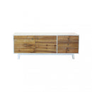 Mobile TV Barclay 178x45x66 h cm in Legno Bianco