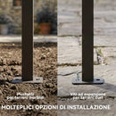 Pergola Addossata 3x4 m con Tetto Retrattile Scorrevole e Fori di Drenaggio Bianco Crema      