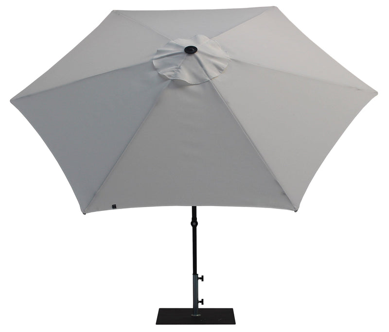 Ombrellone da Giardino Ø3 m Palo Ø38 mm in Alluminio Tessuto Poliestere Trend Bianco