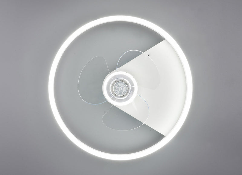 Plafoniera con Ventilatore da Interno a LED SMD Ø50 cm Metallo Bianco Opaco