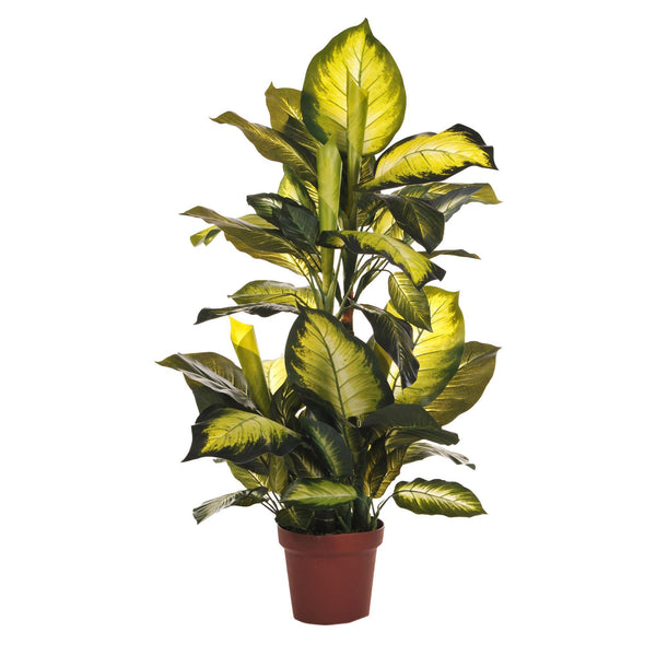 acquista Camilla Artificiale con Vaso, 72 Foglie Altezza 100 cm Verde