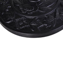Base per Ombrellone a Mezzaluna 50x31x32 cm per Pali da Ø3,8 e Ø4,8 cm in Resina Nero 
