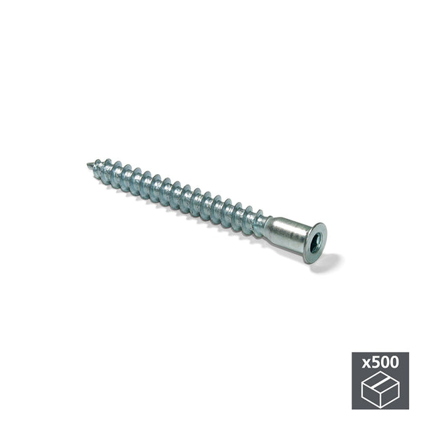 acquista Viti Autofilettanti Emuca Testa Piana Allen 5 mm 50 mm Acciaio Zincato 500 Pezzi Emuca