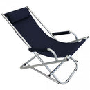 Sdraio Bascula 66x55x74 h cm in Alluminio Blu