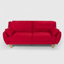 Divano Letto Clic Clac 202x82x92 cm in Tessuto Rosso