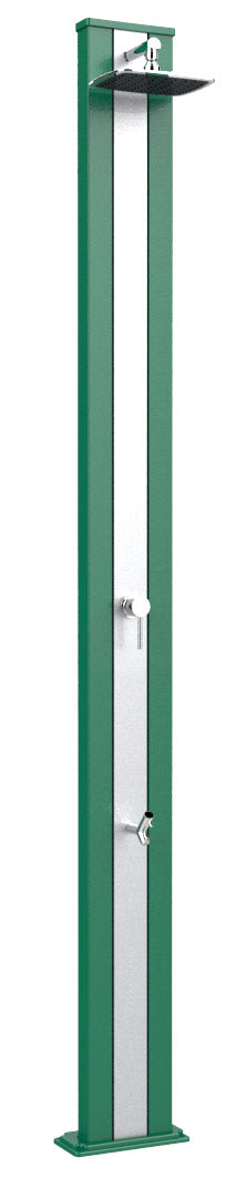 Doccia da Esterno Giardino Miscelatore e Lavapiedi Arkema Spring S Fascia Inox Verde prezzo