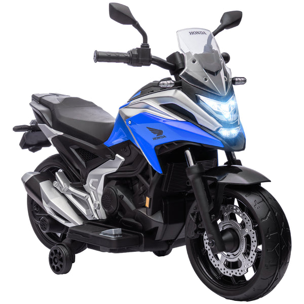 sconto Moto Elettrica per Bambini 3-6 Anni Licenza HONDA NC750X 12V Doppi Motori Rotelle 3 km/h Max 30kg Blu
