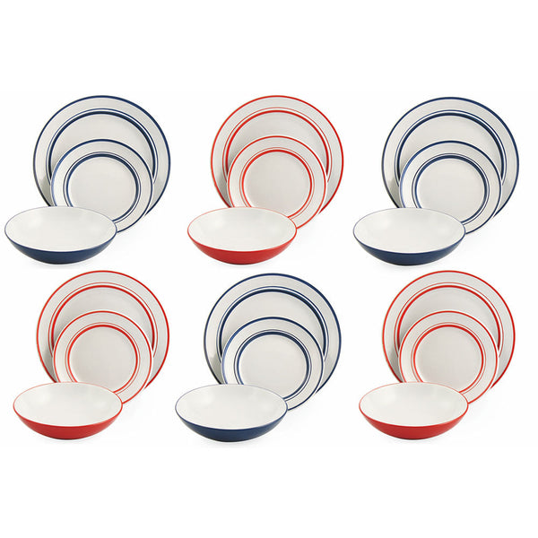 Servizio Piatti 18 Pezzi in Gres Villa d'Este Bagno 61 prezzo