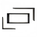 Mensole Decorative 3 pz Rettangolare da Parete Portaoggetti in Legno Nero