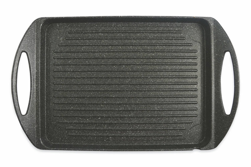 Bistecchiera Rettangolare Antiaderente in Alluminio 45x27cm Soriani Marble Steack