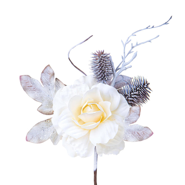 sconto Set 24 Pick Rosa H23 cm Crema
