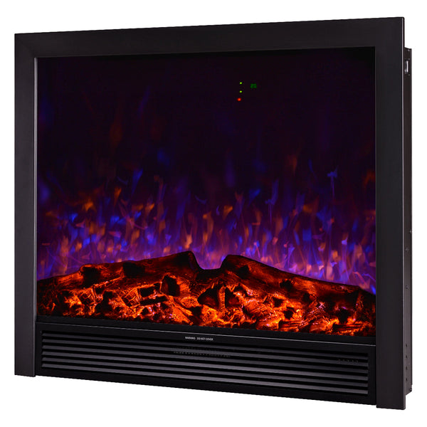 prezzo Camino Elettrico da Incasso 85x99x19,5 cm Effetto Fiamma 1500W Maximus Nero