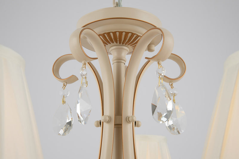Lampadario Elegant in Metallo Brionia Beige