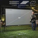 Telo per Proiettore 120" 16:9 HD 4K-8K Angolo di Visione 160° con Treppiedi Pieghevoli Bianco      