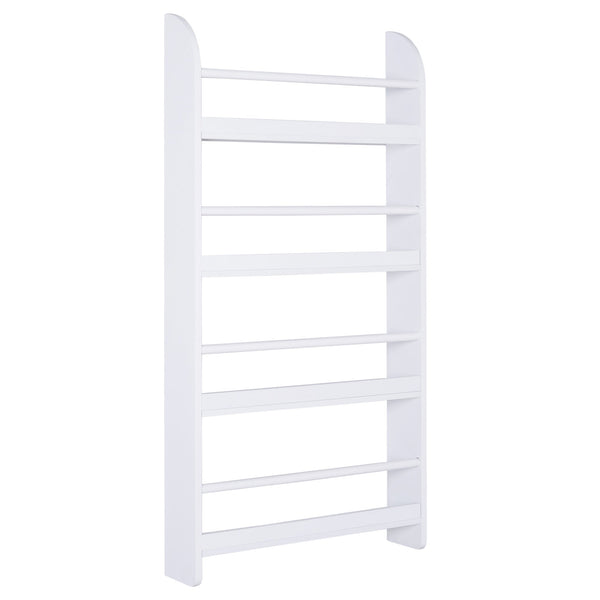Mobile Libreria da Parete 4 Ripiani 59x12x113 cm in Legno Bianco sconto