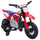 Moto Elettrica per Bambini 3+ Anni Licenza Honda CRF 450R 104x55x67 cm 12 V con Batteria al Litio e Sospensioni in ABS Rosso