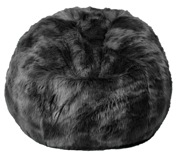 acquista Maxy Pouf 80x80x70 cm in Pelliccia Sintetica Nuvola Grigio