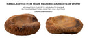 Svuotatasche Garit 37x40x16 cm in Teak Riciclato      